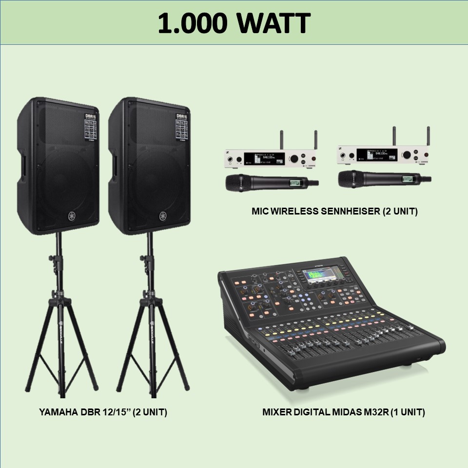 1.000 Watt - Networkht|sewaht-clearcom Sewa Sound Sytem 1000 Watt